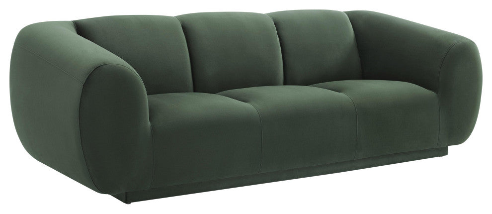 Emmet Forest Green Velvet Sofa