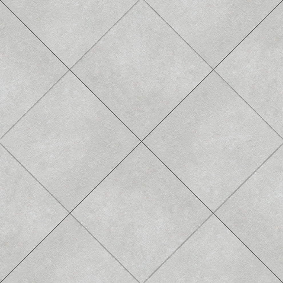 Twenties Ceramic Floor and Wall Tile, Plain Gray