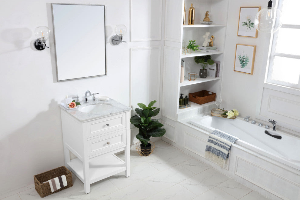 Matilda 42" Single Bathroom Vanity Set, White