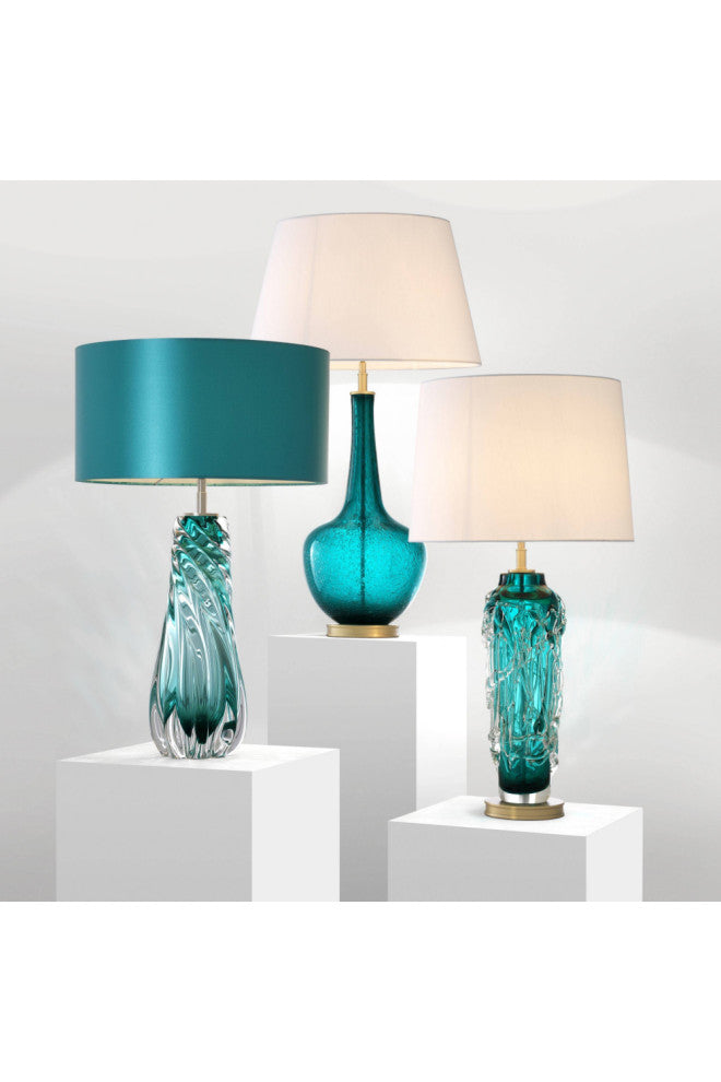 Teal Blown Glass Table Lamp | Eichholtz Barron