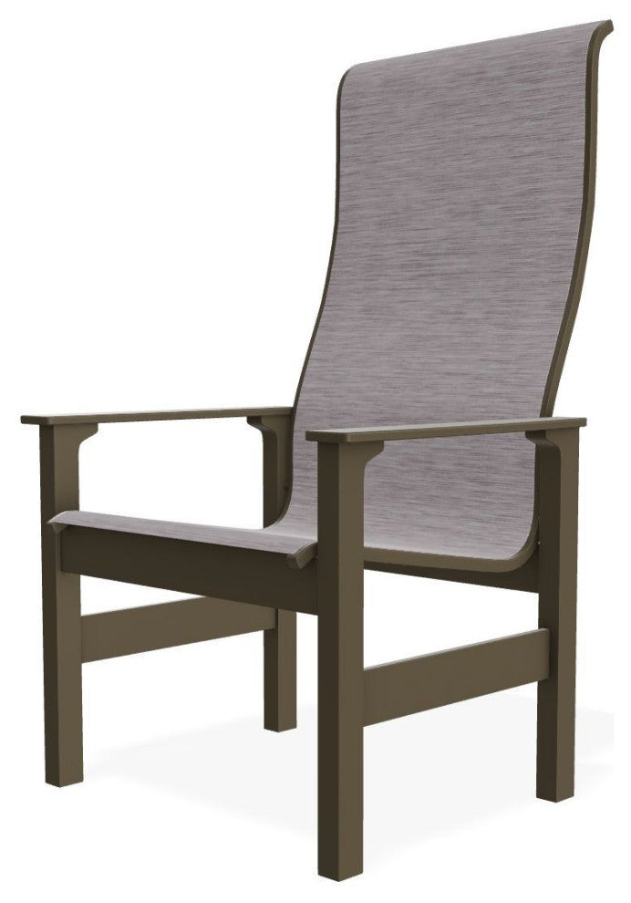 Leeward Sling Outdoor Supreme Armchair, Fossil/Beachwood