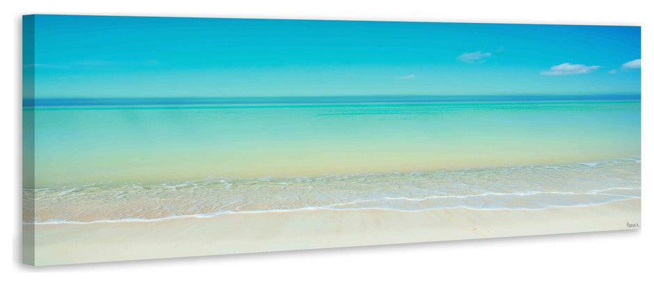 "Scenic Beach" Print on Canvas, 60"x20"