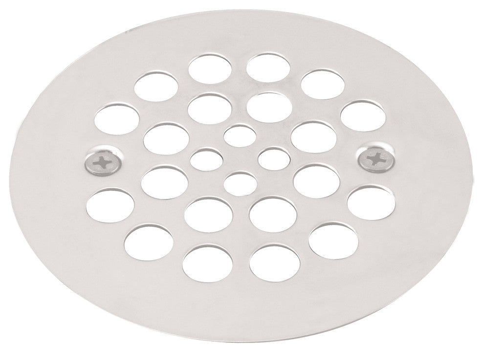 Two Post Style Large Kitchen Basket Strainers, Polished Chrome, Powder Coat Whit