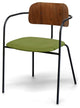 Cameron Dining Chair, Green with Black Leg, Set of 2