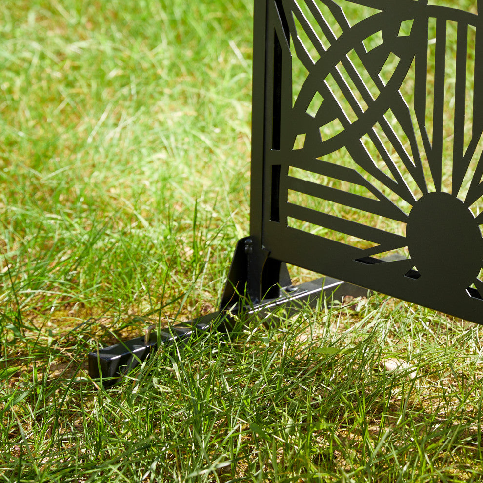 6ft Galvanized Steel Privacy Screen Fence