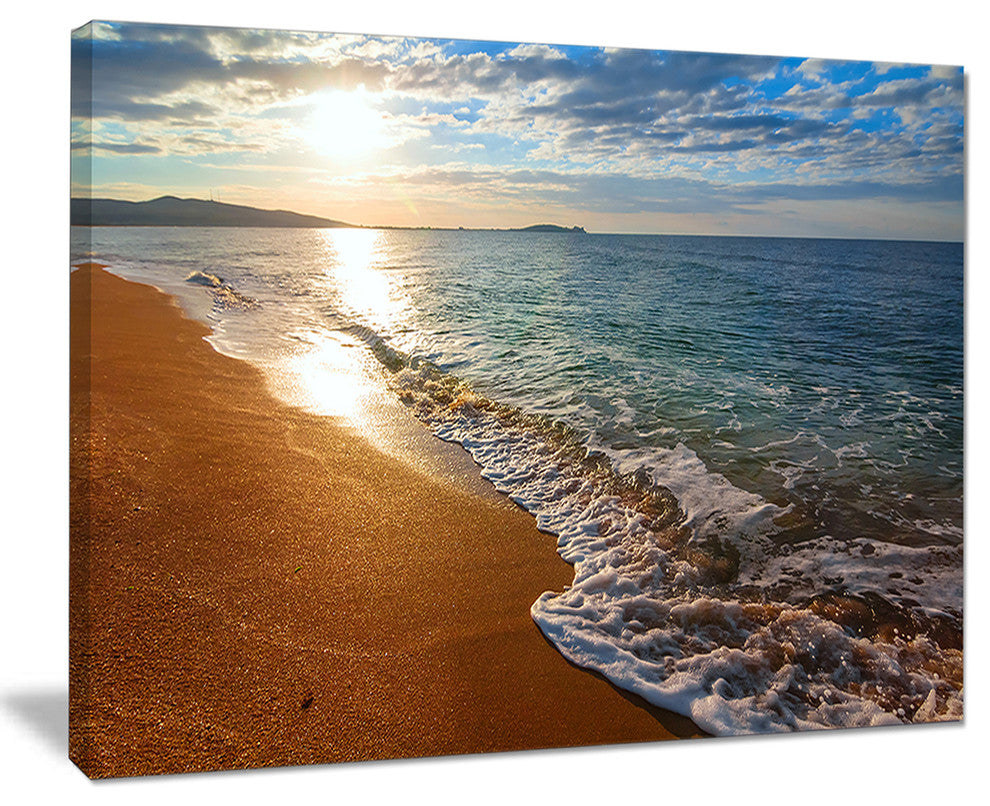"Gili Island Tropical Beach" Seashore Canvas Print, 20"x12"