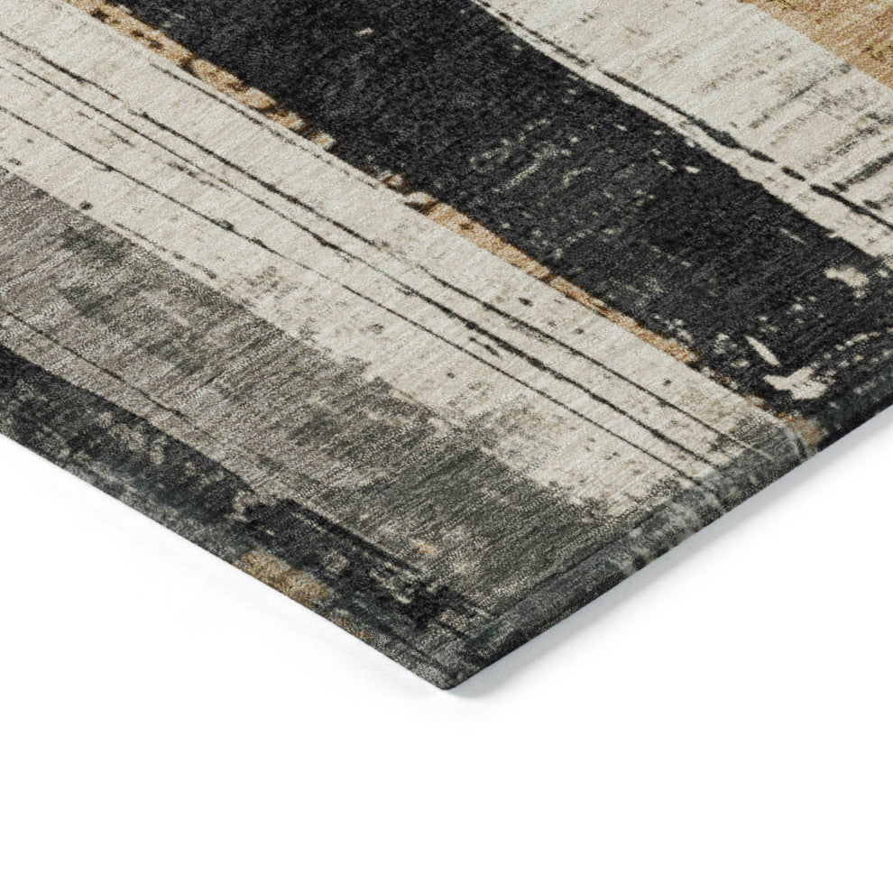 Machine Washable Indoor/Outdoor Chantille ACN1872 Taupe 2'3" x 7'6" Runner Rug