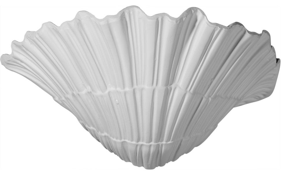 11 3/8"W x 7 1/8"D x 6 5/8"H Shell Wall Sconce