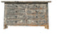 Distressed Gray Slope Side 8 Drawers Credenza Sideboard Console Cabinet Hws4417
