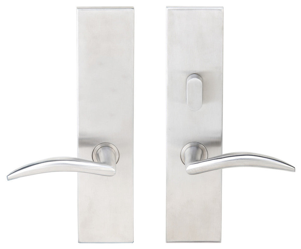 Air-Stream Lever, Tubular Passage, Privacy Bolt, LH, Satin Stainless Steel