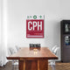 "CPH Copenhagen Luggage Tag 2" Fine Art Print