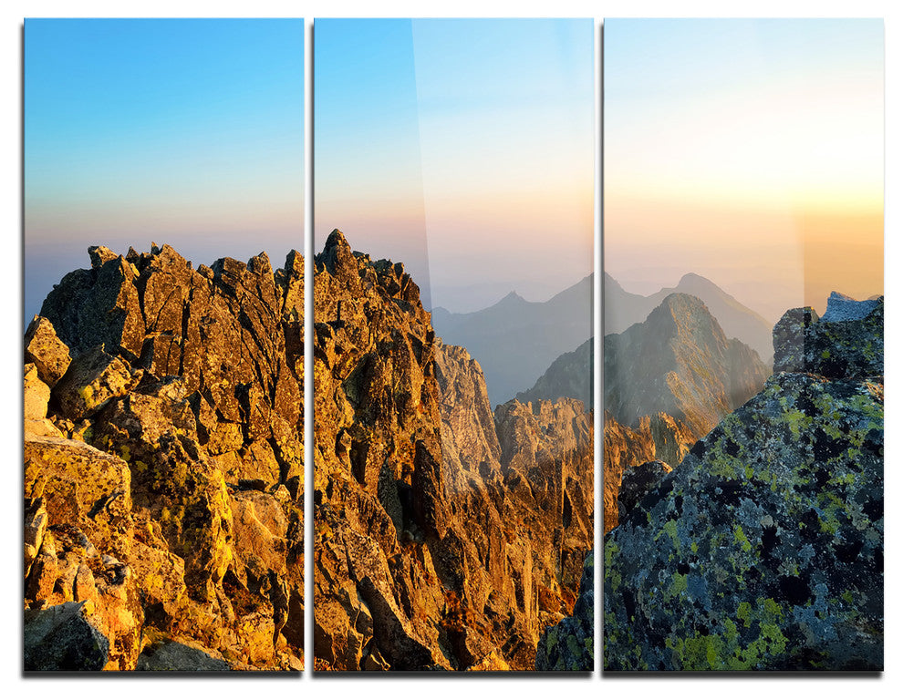 "View from Baranie Rohy Peak" Photo Metal Wall Art, 3 Panels, 36"x28"