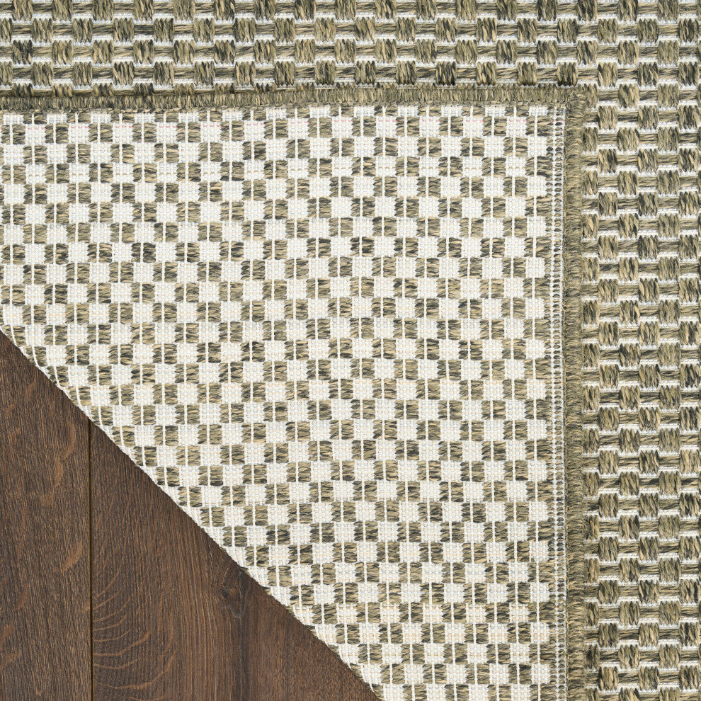 Nourison Tulum 8' x 10' Olive Outdoor Rug