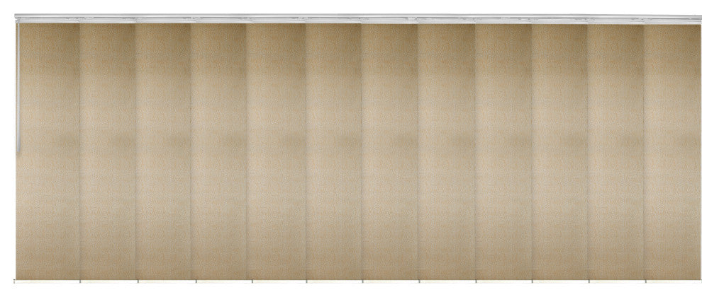 Raisa 12-Panel Track Extendable Vertical Blinds 140-260"W