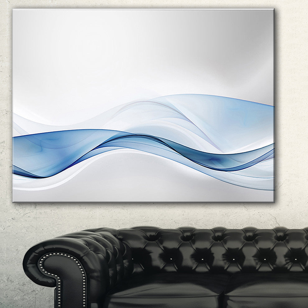 "3D Wave of Water Splash" Abstract Digital Art Canvas Print