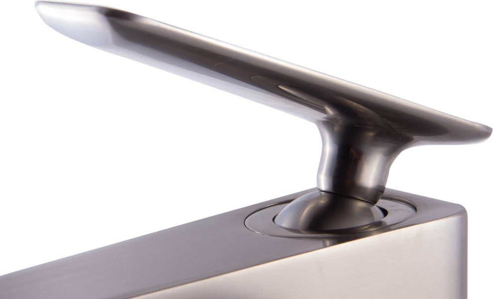 AB1779-BN Brushed Nickel Single Hole Modern Bathroom Faucet
