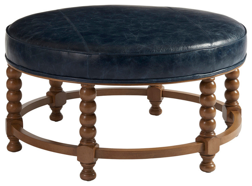 Naples Leather Cocktail Ottoman