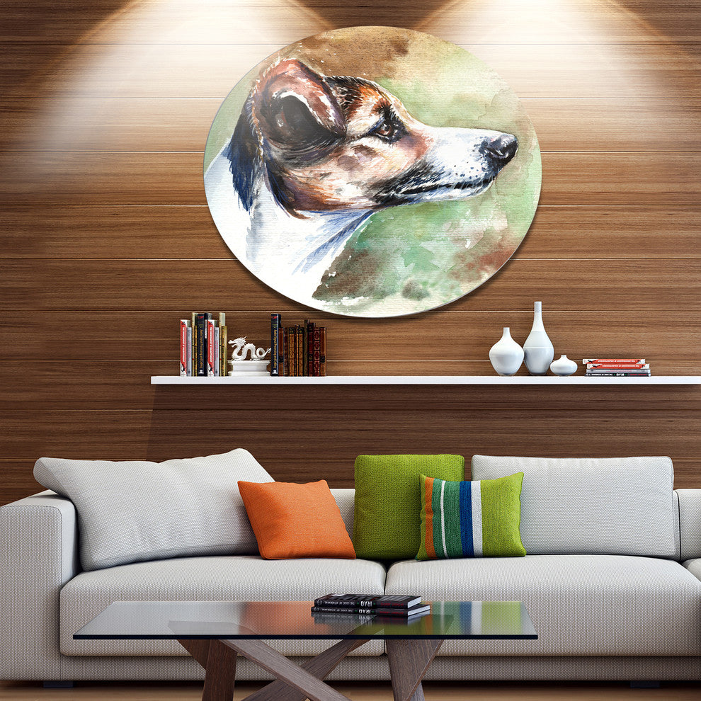 Jack Russell Terrier, Animal Round Wall Art, 11"