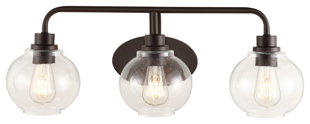 Sandrine Iron LED Vanity Light, Oil Rubbed Bronze, 3 Bulb