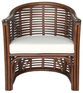Knox Rattan Tub Chair, Earth Tone Brown