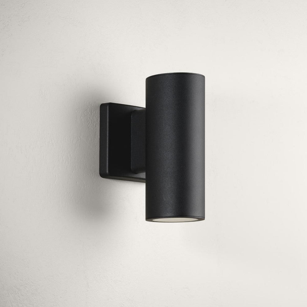 3" Outdoor Wall Mount Outdoor Cylinder Light, 2-Light