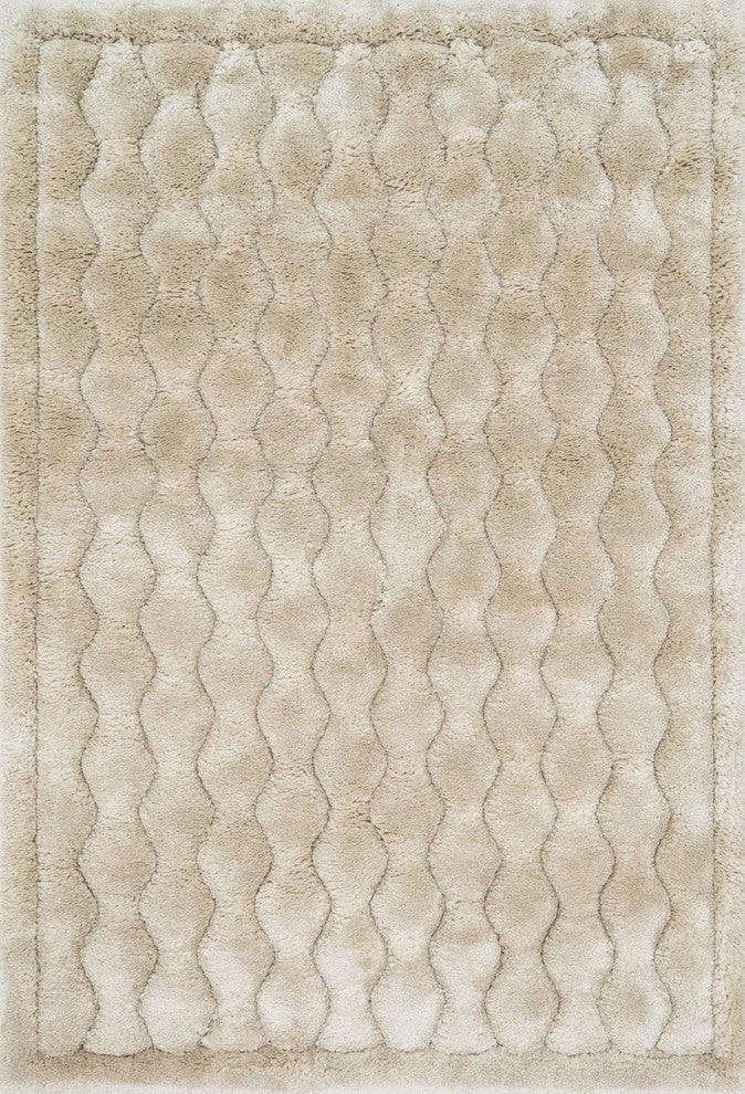 1.5" Thick, Plush, Comfortable Dream Shag DR-03 Rug, Beige, 3'9"x5'6"