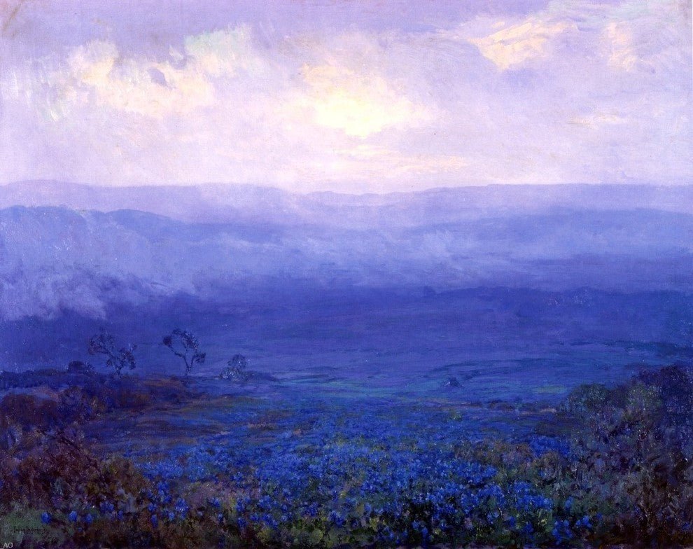 Julian Onderdonk Bluebonnets in Texas Premium Canvas Print