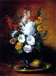 Germain Clement Ribot Vase De Fleurs Premium Canvas Print