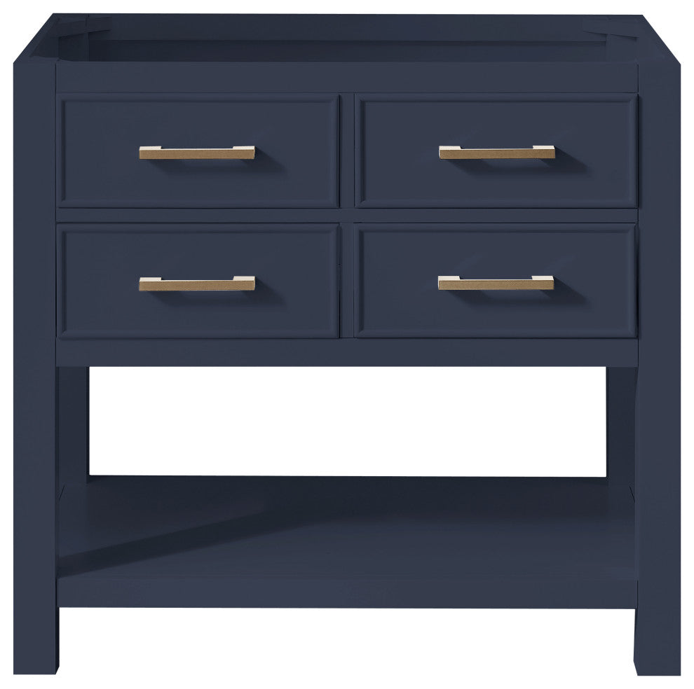 Avanity Brooks 36" Bath Vanity Only, Navy Blue