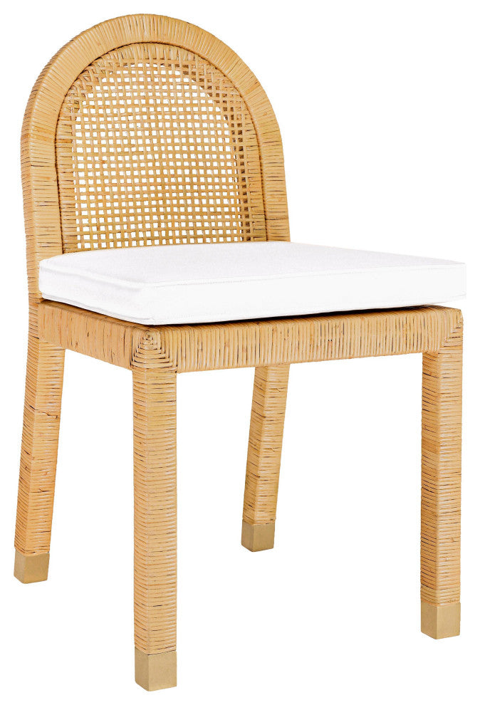 Amara Natural Rattan Arched Back Dining Chair