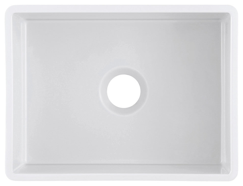 Sutton Place Reversible Farmhouse Single Bowl Kitchen Sink, Grid, Strainer, 27"