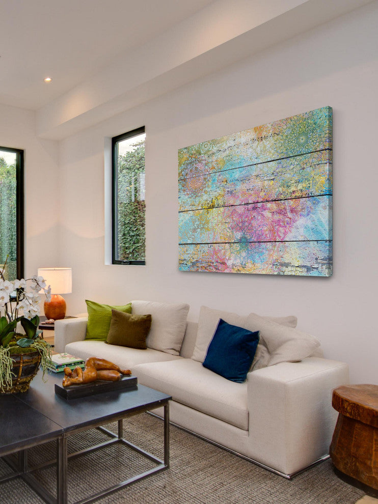 "Vintage Abstract 5182" Painting Print on Canvas by Irena Orlov