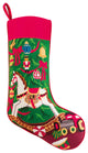 Xmas Rocking Horse Embroidered Stocking