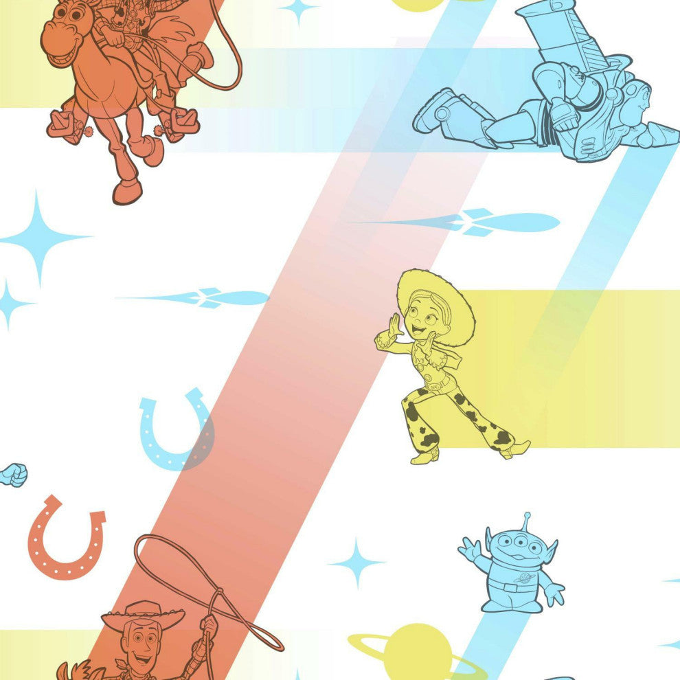 Disney and Pixar Toy Story 4 Retro Wallpaper