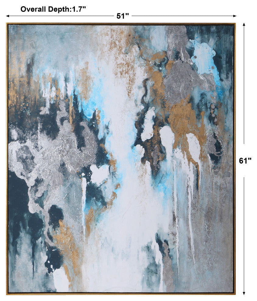 Uttermost Stormy Seas Hand Painted Canvas