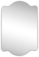 Louisa Medium Scalloped Rectangular Metal Framed Wall Mirror