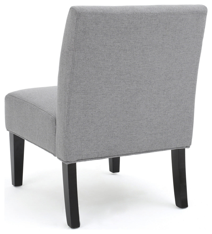 GDF Studio Kendal Fabric Grand Accent Chair, Gray / Set of 2