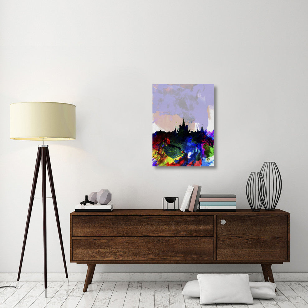 "Moscow Watercolor Skyline" Fine Art Print