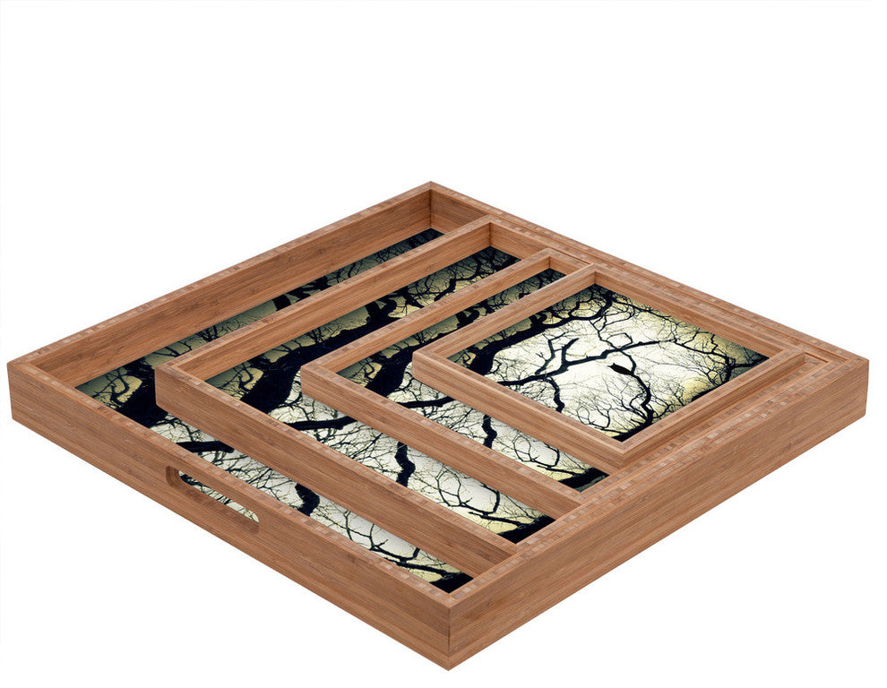 Shannon Clark Mysterious Woods Square Tray Square Tray
