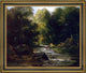 Gustave Courbet River LandscapeFramed Premium Canvas Print, 16"x20"