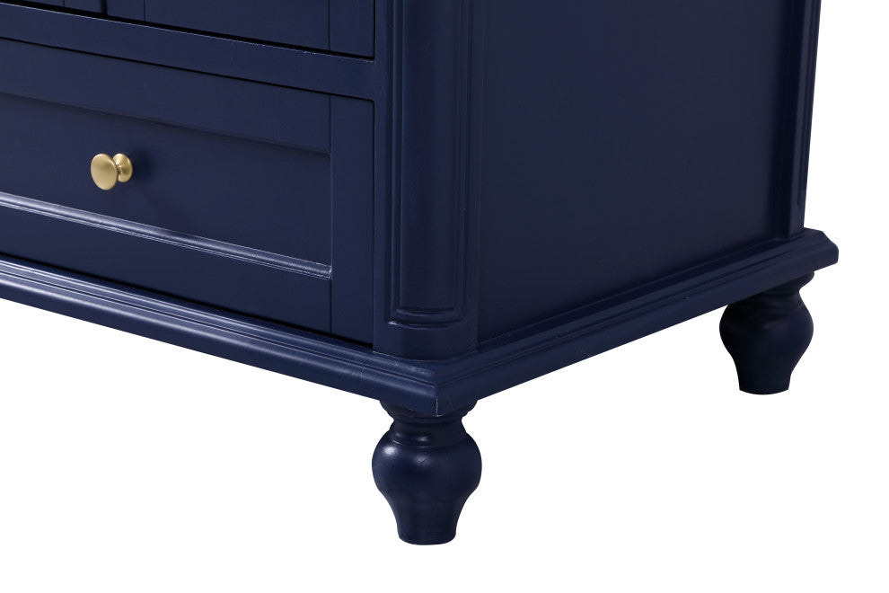 Rhett 60" Double Bathroom Vanity, Blue