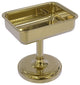 Vanity Top Soap Dish, Unlacquered Brass