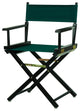 018" Director's Chair Black Frame-Hunter Green Canvas