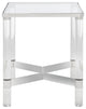 Safavieh Couture Suzanna Acrylic Accent Table, Silver