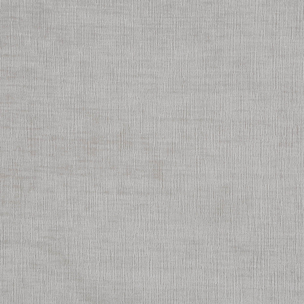 Arlington Chenille Fabric Upholstered Bench, Grey, Black Finish