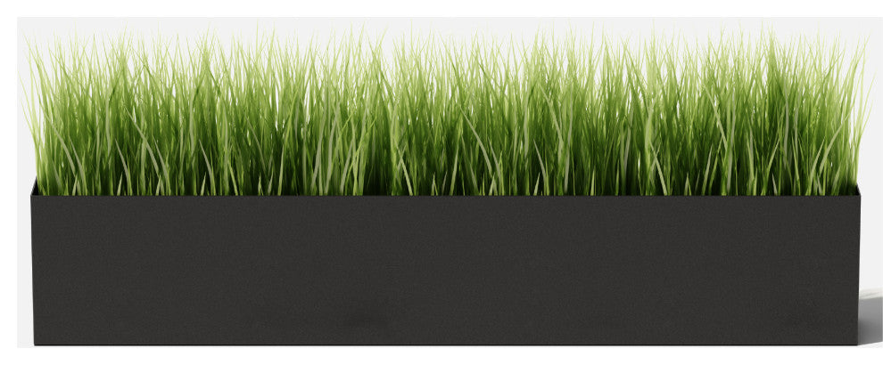 Geo Tall Planter Box, Black