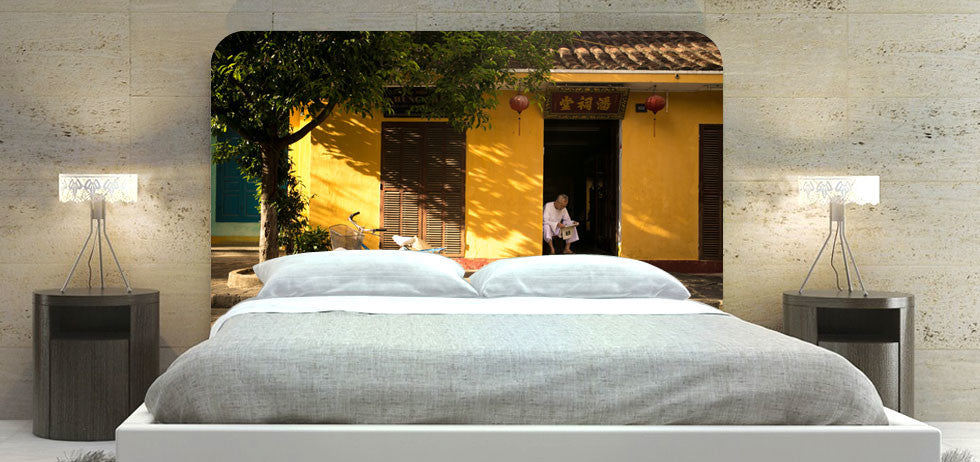 "Yellow Building" Headboard
