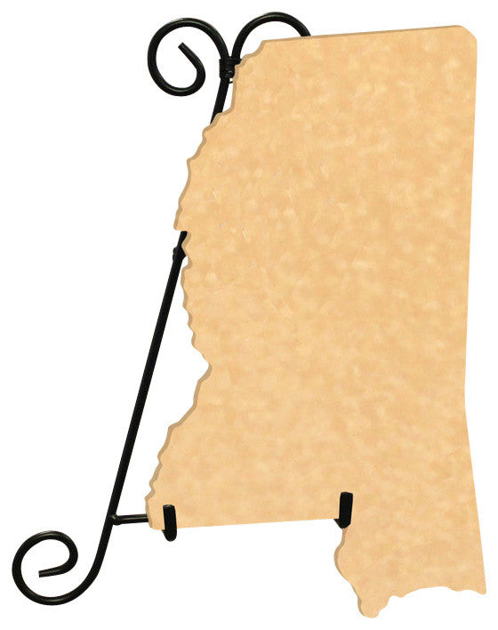State Shaped Cutting Boards, Black Richlite, Mississippi