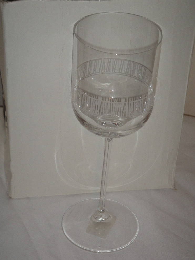 Wedgwood Vera Wang Modern Graphic Crystal Wine Glass Set of 4
