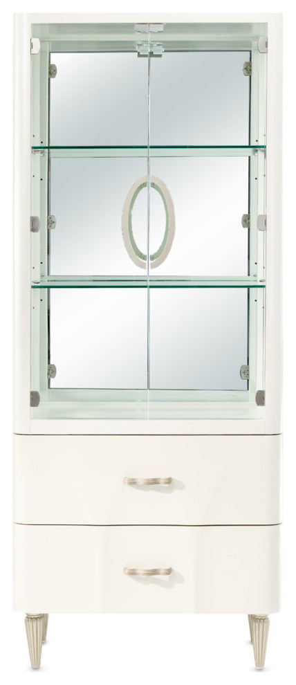 London Place Display Cabinet - Creamy Pearl